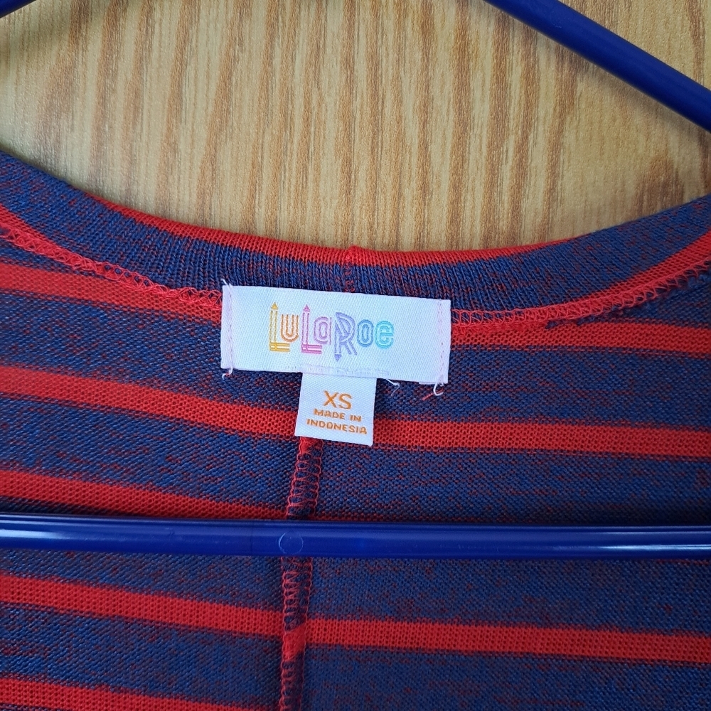 Lularoe, XS, red and blue - Picture 3 of 5